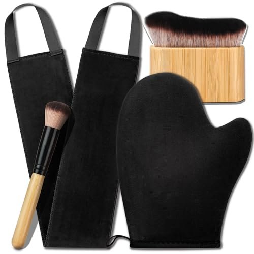 Selbstbräuner-Handschuh Set – 4er-Pack Auftragshandschuhe für gleichmäßige, streifenfreie Bräune