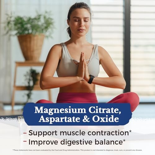 Vitalitown 10-in-1 Magnesium Komplex – 400 mg elementares Magnesium mit Glycinat, Citrat, Malat, Taurat & mehr – für Schlaf, Herz, Energie – Vegan, Non-GMO, 240 Kapseln