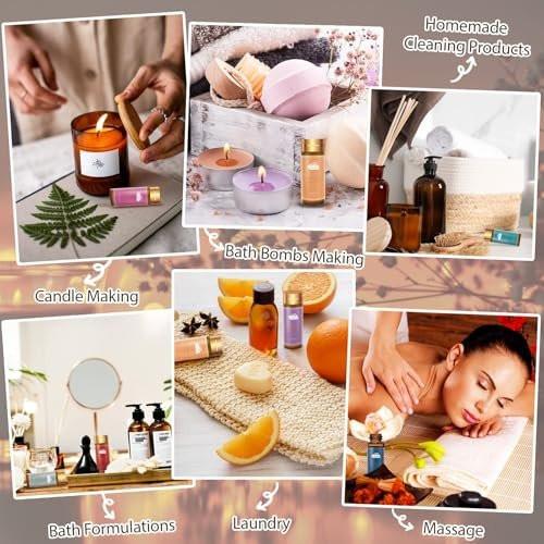 14-teiliges Duft-Essential-Öl-Set – Aromatherapie-Öle für Haut, Diffuser, Haushalt, Luftbefeuchter, Wäsche, Kerzenherstellung – Teebaum, Sandelholz, Lavendel, Vanille, Eukalyptus und mehr (je 5 ml)