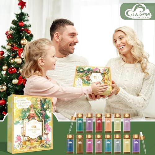14-teiliges Duft-Essential-Öl-Set – Aromatherapie-Öle für Haut, Diffuser, Haushalt, Luftbefeuchter, Wäsche, Kerzenherstellung – Teebaum, Sandelholz, Lavendel, Vanille, Eukalyptus und mehr (je 5 ml)