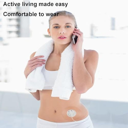60 Stück Universal-Klebepflaster für CGM und Insulinpumpen, 0,8 Zoll Loch atmungsaktive durchsichtige Patches & wasserdichte Sensorabdeckungen, 10-14 Tage CGM-Schutz, vorgeschnittenes Klebeband, hautfreundliche Überpflaster