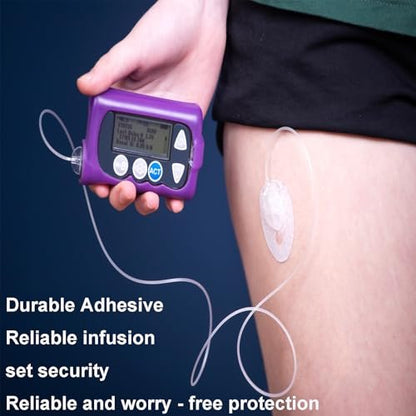 60 Stück Universal-Klebepflaster für CGM und Insulinpumpen, 0,8 Zoll Loch atmungsaktive durchsichtige Patches & wasserdichte Sensorabdeckungen, 10-14 Tage CGM-Schutz, vorgeschnittenes Klebeband, hautfreundliche Überpflaster