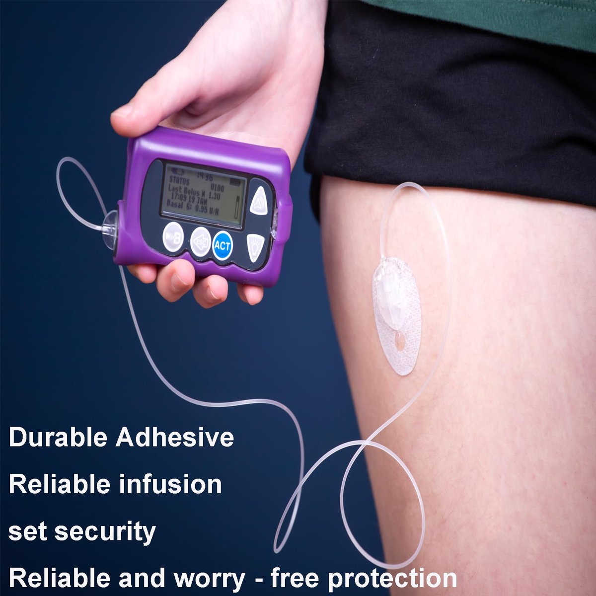 60 Stück Universal-Klebepflaster für CGM und Insulinpumpen, 0,8 Zoll Loch atmungsaktive durchsichtige Patches & wasserdichte Sensorabdeckungen, 10-14 Tage CGM-Schutz, vorgeschnittenes Klebeband, hautfreundliche Überpflaster