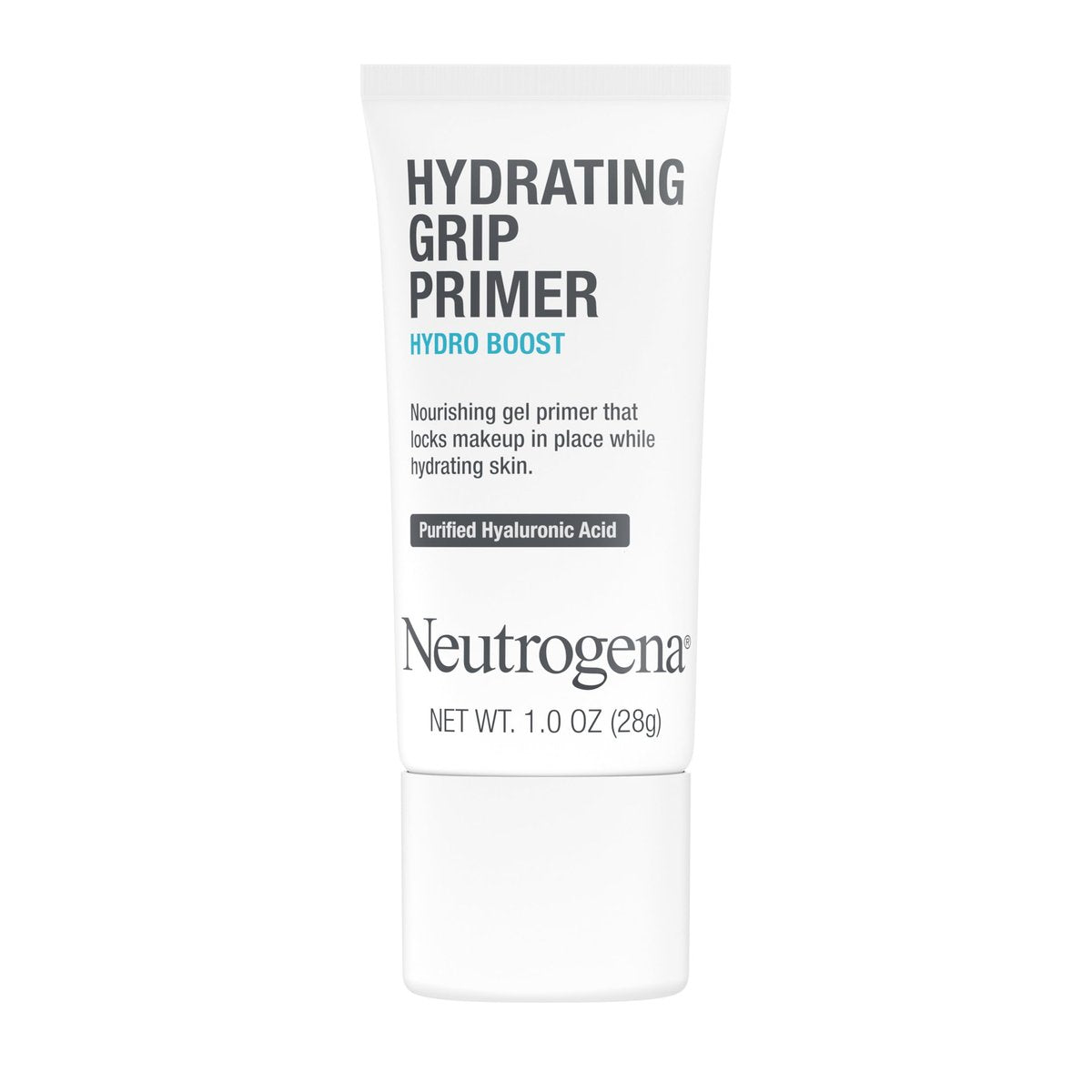 Neutrogena Hydro Boost Hydrating Grip Primer mit gereinigter Hyaluronsäure – unsichtbarer Gel-Gesichtsprimer für langanhaltendes Make-up, feuchtigkeitsspendend, strahlender Teint, 29,6 ml