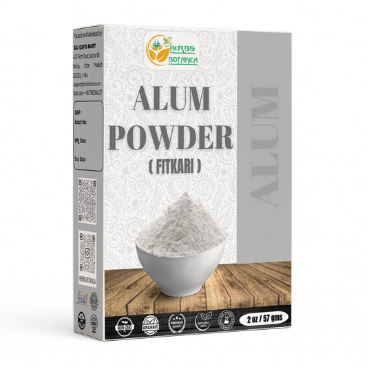 Herbs Botanica Alaunpulver, Kaliumalaun Fitkari Granuliert, Natürlich und Rein, 57 g – Keine Zusätze, Vielseitiges Back- und Haushaltsessenzial
