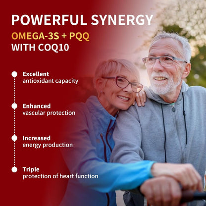 ZEBORA CoQ10 600 mg Weichkapseln - Hochdosiertes Coenzym Q10 mit PQQ, Omega-3 & BioPerin - Hochabsorbierbares CoQ10 Antioxidans für Herzgesundheit & Energieproduktion, 120 Weichkapseln