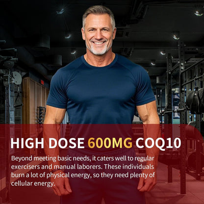 ZEBORA CoQ10 600 mg Weichkapseln - Hochdosiertes Coenzym Q10 mit PQQ, Omega-3 & BioPerin - Hochabsorbierbares CoQ10 Antioxidans für Herzgesundheit & Energieproduktion, 120 Weichkapseln