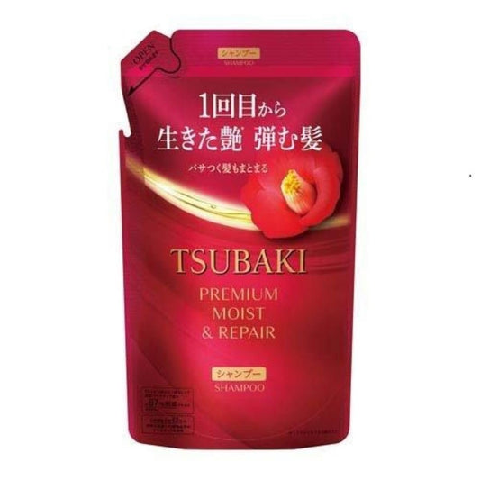 TSUBAKI Premium Moist & Repair Shampoo 300ml Nachfüllbeutel – Feuchtigkeit & Reparatur für geschädigtes Haar