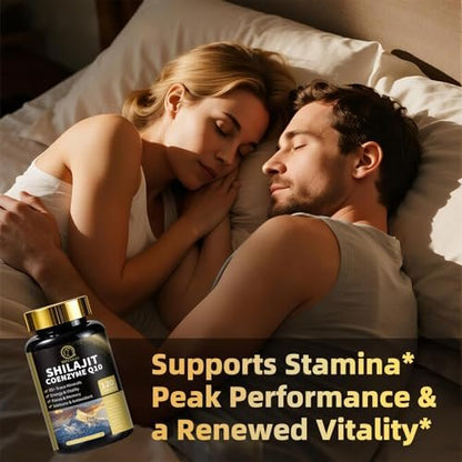 BBEEAAUU Shilajit für Männer mit Sea Moss & Ashwagandha – 12-in-1 Himalaya-Shilajit-Kapseln mit Coenzym Q10, Fulvinsäure & Huminsäure, Löwenmähne, Unterstützt Energie & Immunität, 120 Kapseln