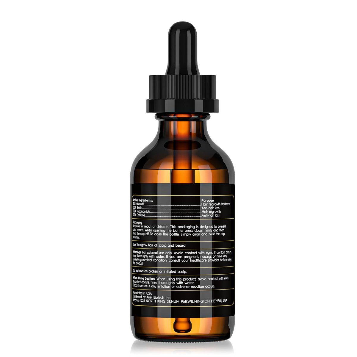 5% Minoxidil Haarwuchsöl für Männer & Frauen Set - Extra starkes Regrow Serum, Topische Haarausfall Behandlung, Dickeres, gesünderes Haar & Bartwachstum Kit, 62 ml