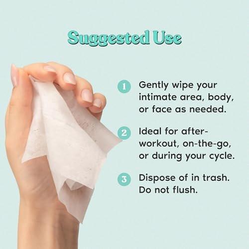 Her Fantasy Box Everywhere Wipes – 100% Bio-Baumwolle, sanft & erfrischend, pH-hautneutral, duftfrei, pflanzlich für Körper, Gesicht & Intimbereich, ideal für empfindliche Haut – 2er-Pack, 30 Tücher