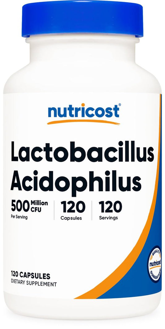 Nutricost Lactobacillus Acidophilus 500 Millionen KBE pro Portion (120 Kapseln)