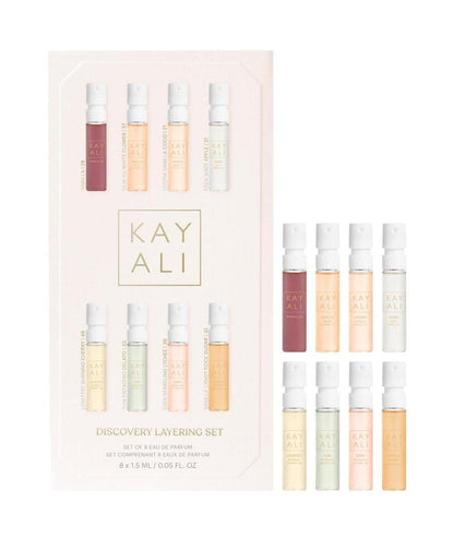Huda KAYALI Beauty Discovery Parfüm-Layering Geschenkset mit 8 Eau de Parfum Proben (8 x 1,5 ml)
