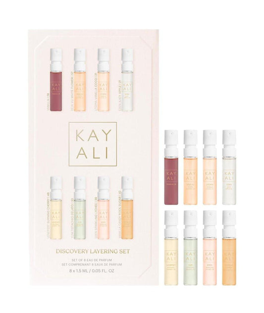 Huda KAYALI Beauty Discovery Parfüm-Layering Geschenkset mit 8 Eau de Parfum Proben (8 x 1,5 ml)