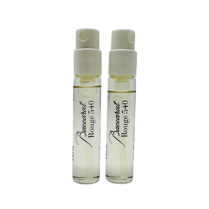 In1mart 2x Baccarat Rouge 540 Eau De Parfum Probe-Vial 0,06 fl.oz/ 2ml