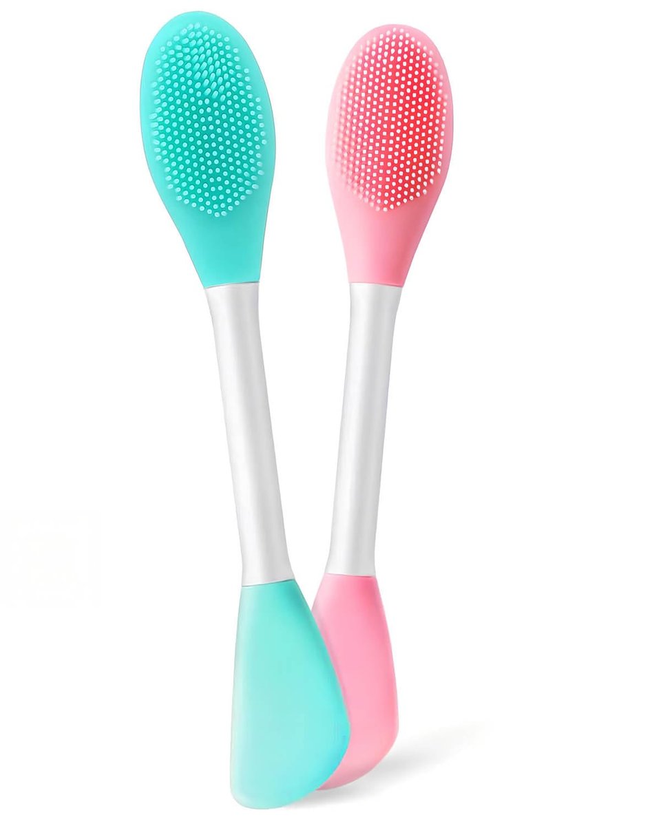 Gesichtsreinigungsbürste, 2-in-1 Silikon-Gesichtspeeling für sanftes Peeling und Massage, Mitesser entfernen, Tiefenreinigung der Poren, DIY-Maske