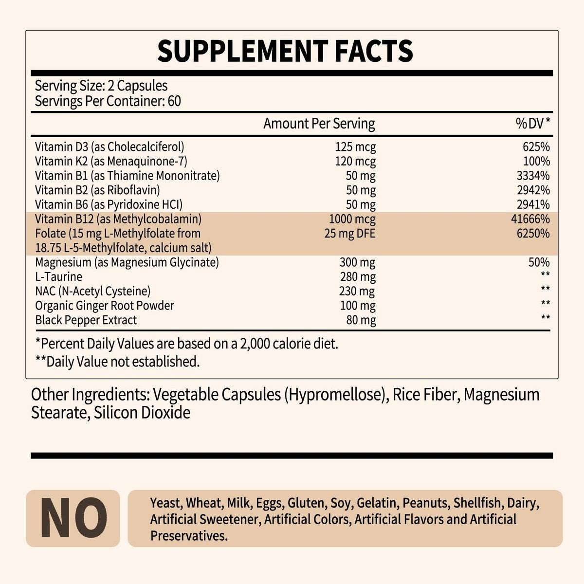 L-Methylfolat 15 mg plus Methyl B12 - Methylierte Vitamine B9 (5-MTHF) & B12 für Gehirngesundheit, Stimmung & Energie - Hochabsorbierbarer 12-in-1 Methylfolat-Komplex - Drittgeprüft (120 vegane Kapseln)