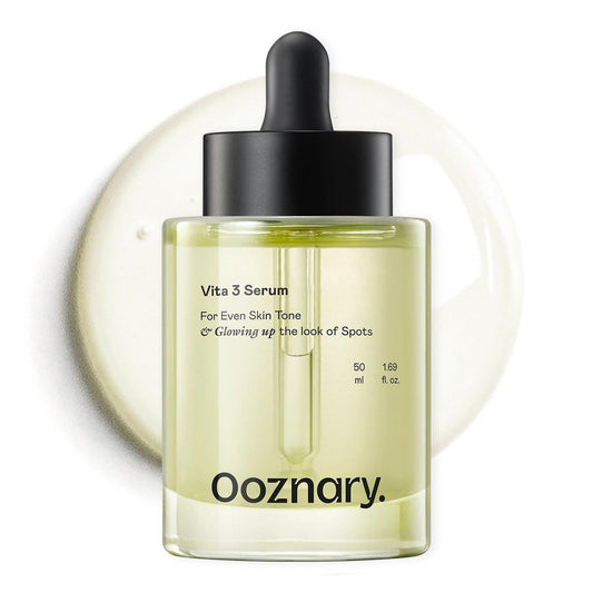 Ooznary Vita 3 Serum mit Vitamin-C-Derivaten und Niacinamid plus Glutathion für ungleichmäßigen Hautton & fahle Haut | Koreanische Hautpflege | 1,69 fl.oz 50ml
