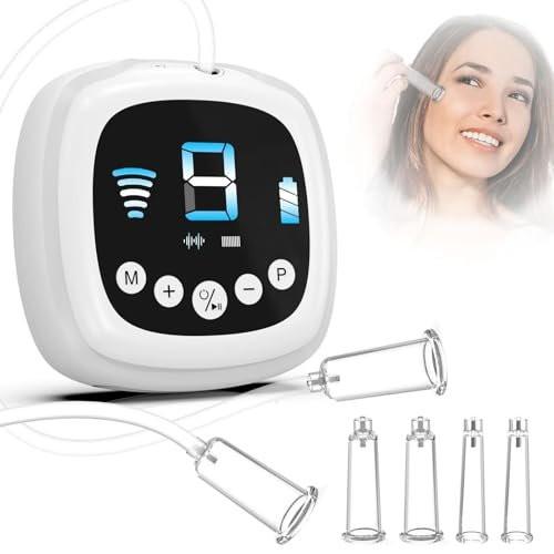 Elektrisches Gesichts-Cupping-Set für das Gesicht mit Doppelbecher-Nutzung – 3-in-1 Gesichts-Cupping, Gua Sha & Massage-Tools für die Hautpflege – Multifunktionaler Gesichts-, Hals- und Augen-Cupping-Massagegerät gegen Falten, 3 Modi, 9 Stufen