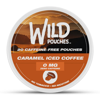 Wild 0mg Nikotinfreie Beutel ohne Koffein Karamell Kaffee – 20 koffeinfreie Beutel