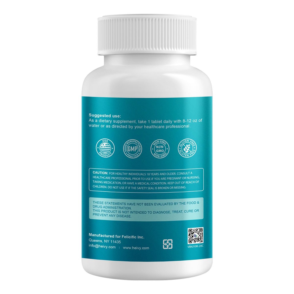 Heivy Natriumchlorid-Tabletten 1000 mg - Reine Salztabletten, 365 Tabletten, Nicht-GVO - Elektrolytgleichgewicht & Hydratationsunterstützung, Elektrolyt-Ergänzung