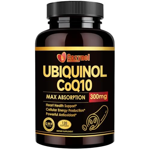 Ubiquinol CoQ10-300mg Weichkapseln mit Vitamin E & Omega 3 - Coenzym Q10 Nahrungsergänzungsmittel für Herzgesundheit & Energieproduktion - Starkes Antioxidans - 120 Portionen, 4-Monats-Vorrat
