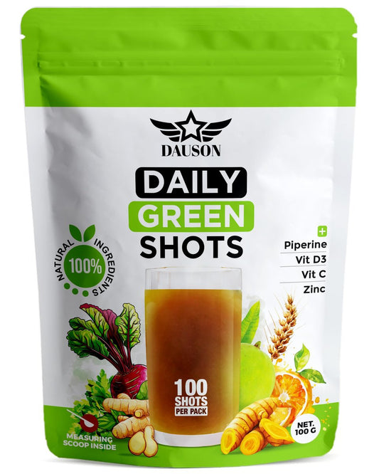Supergreen Shots für ganzheitliches Wohlbefinden | Kräuterergänzung mit Weizengras, Matcha, Rote Bete, Ashwagandha, Kurkuma & Präbiotika | 100 Shots zur Stärkung von Immunität & Energie