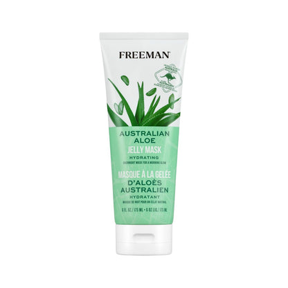 Freeman Exotic Blends Australian Aloe Jelly Mask – Leave-On Übernacht-Gesichtsmaske zur Beruhigung, Hydratation und Pflege trockener Haut, für alle Hauttypen, 175 ml Tube