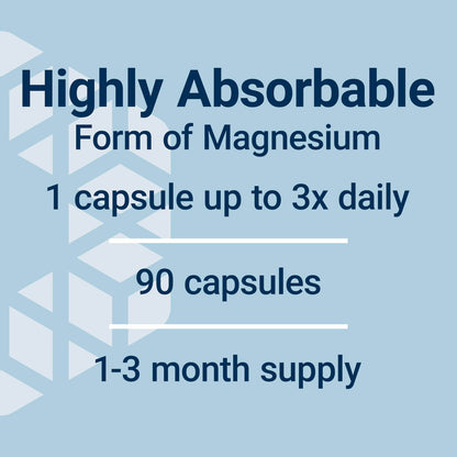 Life Extension Magnesium Glycinat – Herzgesundheit, Knochen, Nerven & Muskeln, hoch bioverfügbar, glutenfrei, nicht-GVO, vegetarisch, 90 Kapseln