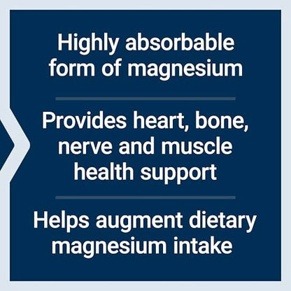 Life Extension Magnesium Glycinat – Herzgesundheit, Knochen, Nerven & Muskeln, hoch bioverfügbar, glutenfrei, nicht-GVO, vegetarisch, 90 Kapseln