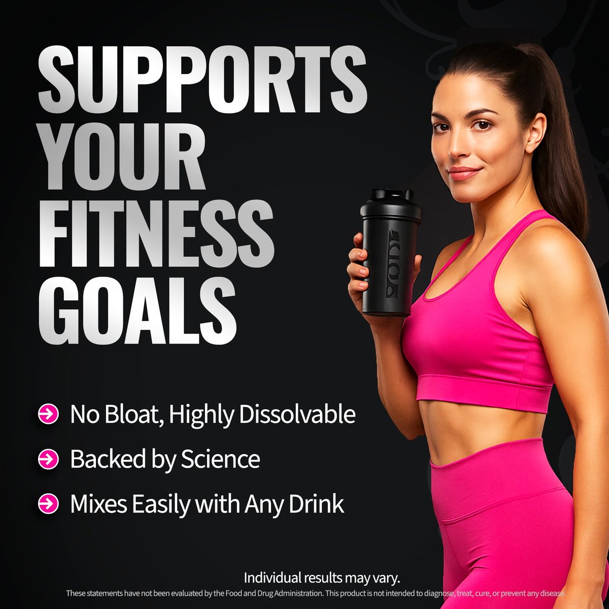 Bold Buns Creatine für Frauen – Supplement mit Kollagen & BCAA – Unterstützt Muskelaufbau, Regeneration, Hautelastizität, gesundes Haar & Nägel (30 Portionen, ungesüßt)