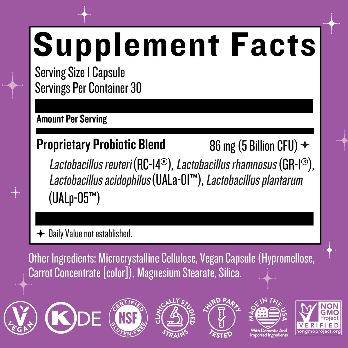 Legendairy Milk Smitten Kitten™ - Vaginale Probiotika für Frauen - Klinisch getestete Lactobacillus Reuteri für die vaginale Gesundheit - Unterstützt pH-Gleichgewicht, Flora und Harnwegsgesundheit