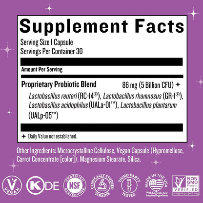 Legendairy Milk Smitten Kitten™ - Vaginale Probiotika für Frauen - Klinisch getestete Lactobacillus Reuteri für die vaginale Gesundheit - Unterstützt pH-Gleichgewicht, Flora und Harnwegsgesundheit