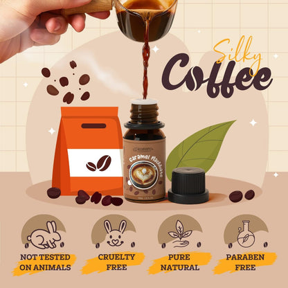 SALUBRITO Kaffeeduft Öle Set – Premium ätherische Öle für Diffuser, Kerzen- und Seifenherstellung – Blaubeer-Muffin, Eierlikör-Latte, Karamell-Macchiato, Café Mokka, Französische Vanille, Heiße Schokolade – Duftöl Set (6 x 30 ml)