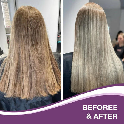 Karseell Maca Power Purple Haarmaske und Lila Shampoo Set – Neutralisiert Gelb- und Messingtöne für blondes, graues und silbernes Haar, 2 x 500 ml