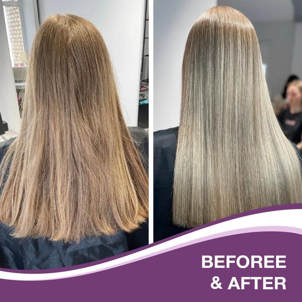 Karseell Maca Power Purple Haarmaske und Lila Shampoo Set – Neutralisiert Gelb- und Messingtöne für blondes, graues und silbernes Haar, 2 x 500 ml