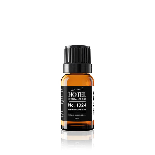 AirScent Hotel Diffuser Oil No. 1024 – Inspiriert vom JW M Hotel – Plum Muguet Tobacco Oud – Hotel Duft Dupe – Premium Duftöl für Ultraschall- und Wasserlose Diffuser sowie DIY – 10 ml, 0,34 fl oz