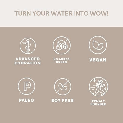 Cure Hydration | Pflanzlicher Elektrolyt-Drink-Mix | Ohne Zuckerzusatz | FSA-HSA | Dehydrationshilfe mit Kokoswasser | Non-GMO | Vegan | 8 Portionen - Tropische Sortenvielfalt