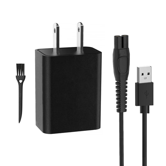 5V Ladekabel für Philips Norelco Rasierer Serie 2000, 2400, 3000, 3600, 3900, 5000, 5400, 7000, 7600, 7800, i9000, 9000 – Ersatz-Ladekabel kompatibel mit Philips Multigroom/Body Groomer Trimmer