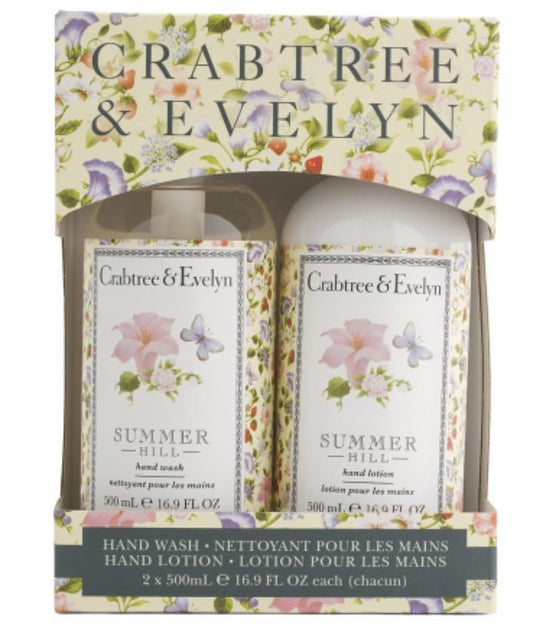 Crabtree & Evelyn Summer Hill Hand Wash und Hand Lotion 2er-Set