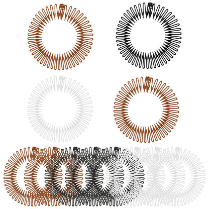 oruola 12er-Pack Krallen-Stirnbänder, Kamm-Stirnbänder, 90er Jahre Zacken-Stirnbänder, Stachel-Stirnbänder für Frauen mit Zähnen, flexible dehnbare Haarspangen, Haarband-Halter für Damen, Mädchen und Sport, 3 Farben