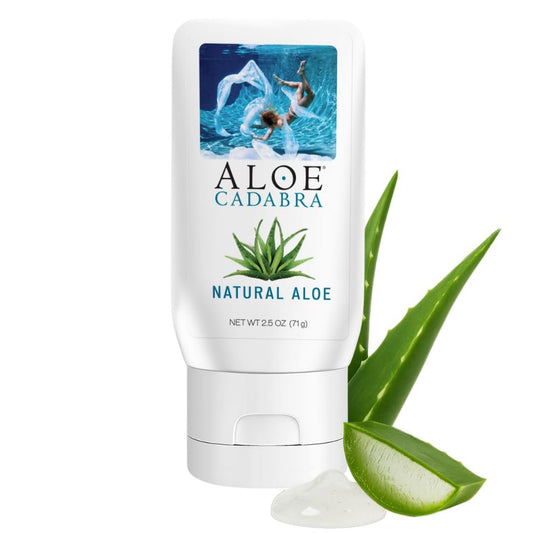 Aloe Cadabra Vaginalfeuchtigkeitscreme, natürliche Aloe, pH-ausgeglichen, wasserbasiert & 95% Aloe Vera, reduziert Trockenheit, Unbehagen, vielseitig einsetzbar (2,5 fl oz, 1 Packung)