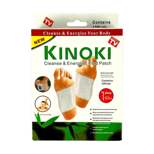Kinoki Fußpads für Ihre Gesundheitspflege – 10 Premium natürliche Fußpflaster – Klebende Fußpads zur Linderung von Fußschmerzen – Beseitigung unangenehmer Fußgerüche – Aufklebbare Fußpads