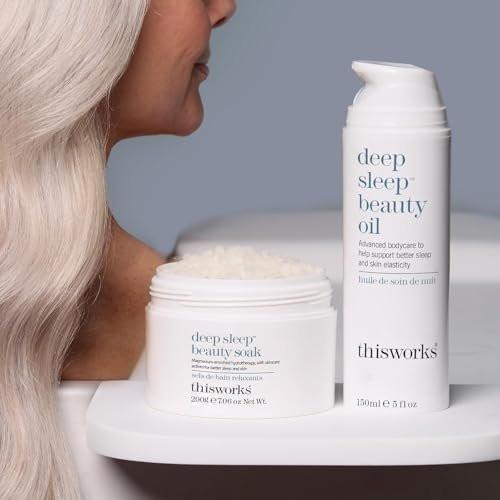 THISWORKS Deep Sleep Beauty Oil – Klinisch getestete Nachtpflege mit Bakuchiol & Pflanzenölen, verbessert die Hautelastizität & Barrierefunktion, 150 ml