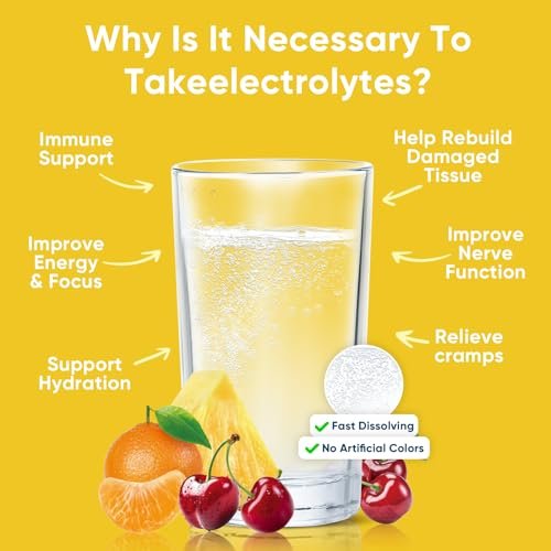 Venture Pal Zuckerfreie Elektrolyt-Pulverbeutel – Flüssige tägliche IV-Hydratationsbeutel für schnelle Rehydrierung | 7 Elektrolyte & 5 Vitamine | Keto-freundlich | Non-GMO | Vegan | Schnell löslich | 16 Sticks