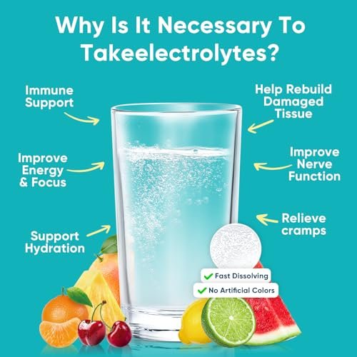 Venture Pal Zuckerfreie Elektrolyt-Pulver-Päckchen - Flüssige Tägliche IV Hydratations-Päckchen für schnelle Rehydrierung | 7 Elektrolyte & 5 Vitamine | Keto-freundlich | Nicht-GMO | Vegan | Schnell löslich | 16 Sticks