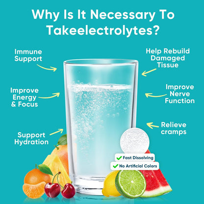 Venture Pal Zuckerfreie Elektrolyt-Pulver-Päckchen - Flüssige Tägliche IV Hydratations-Päckchen für schnelle Rehydrierung | 7 Elektrolyte & 5 Vitamine | Keto-freundlich | Nicht-GMO | Vegan | Schnell löslich | 16 Sticks