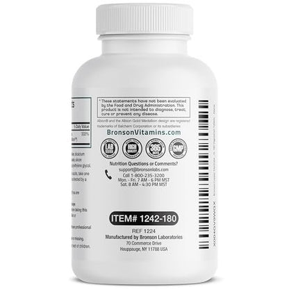 Bronson Kupferglycinat 3 mg Chelat – Hoch bioverfügbar, Nicht-GVO, 180 Vegetarische Tabletten