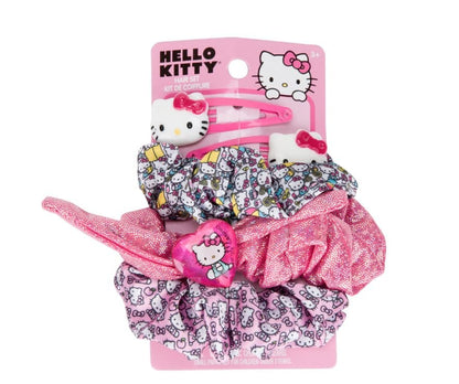 Townley Girl Hello Kitty Scrunchies und Haarspangen 5-teiliges Haarset