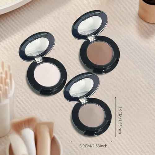 FangTangDI Monochrome Matte Lidschattenpalette für ältere Frauen – Einzelner Mehrzweck-Gesichts- und Augenschatten, ölkontrollierendes, natürliches Finish, lang anhaltend, tierversuchsfrei – 03# Matt Grau-B